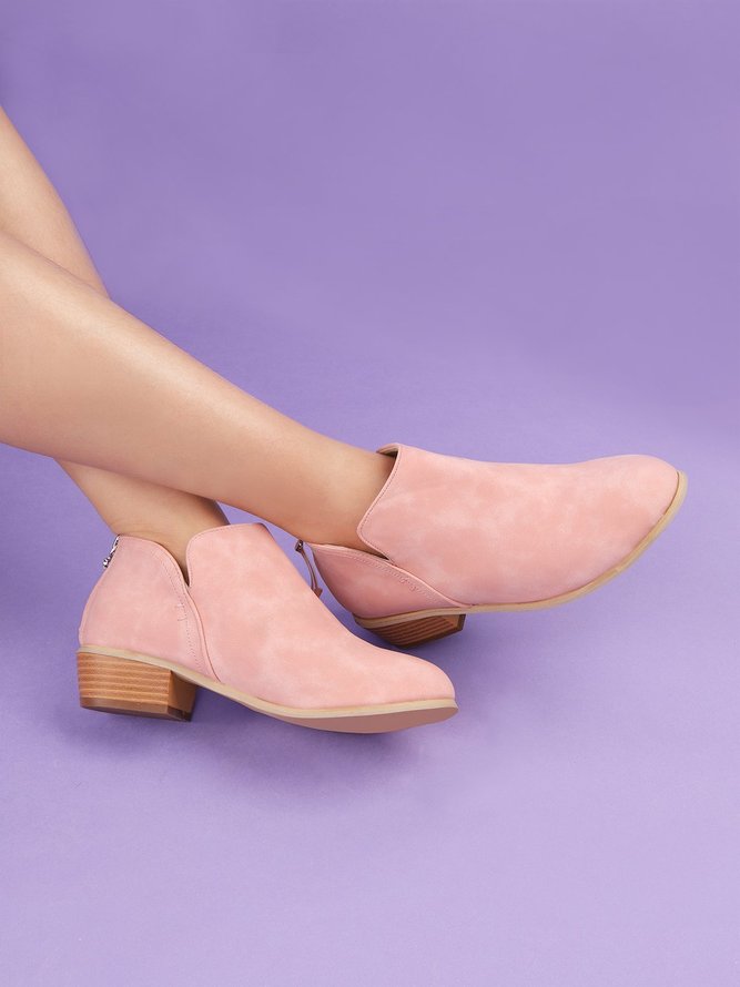 Chunky Heel Short Boots Female Non-slip Cute Bootie
